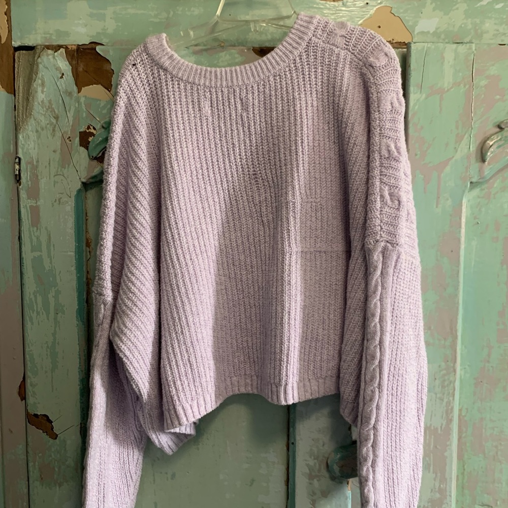 Light purple cropped sweater